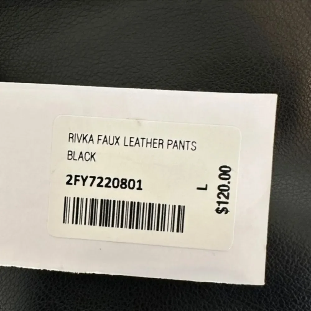 NWT Soft Surroundings Rivka Faux Leather Wide Leg Elastic Waist Pants L, 2X, PL